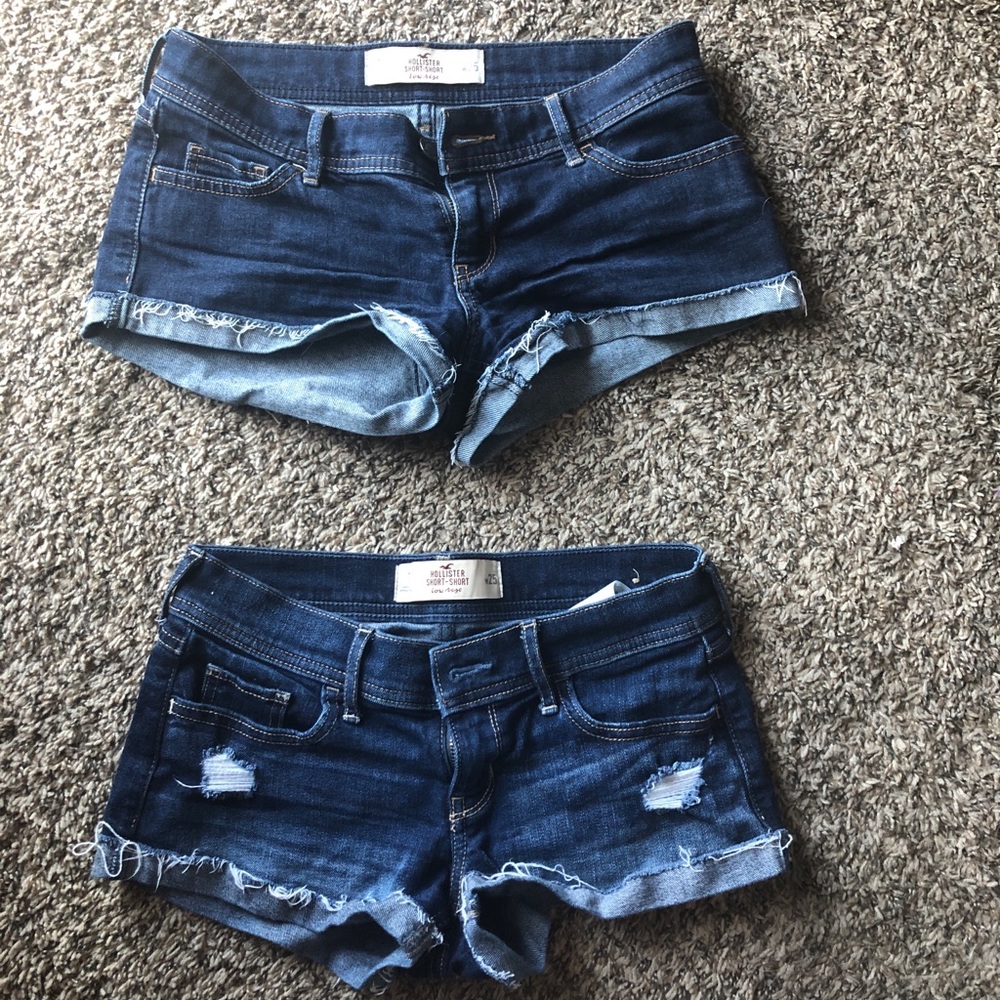 Hollister denim shorts size 1